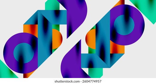 Vibrant abstract background circles with smooth gradients, creating a dynamic and modern design. Ideal for creative, tech, or contemporary-themed projects