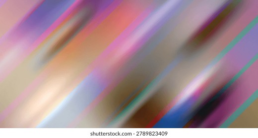 Vibrant abstract background with colorful diagonal motion blur effect