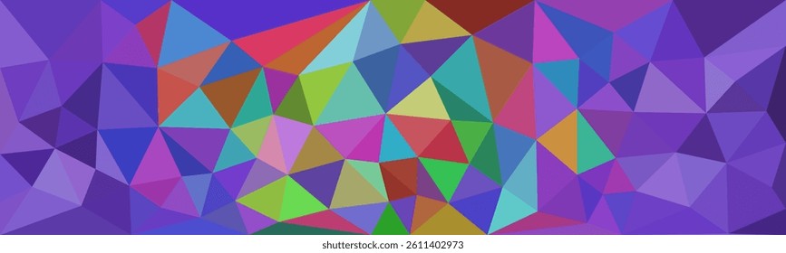 A vibrant abstract background with colorful triangular polygons in a mosaic style, creating a dynamic and energetic geometric pattern.


