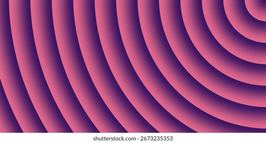 A vibrant abstract background of concentric arcs in bright pink and dark indigo, with soft gradients that create a three dimensional, ripple like effect.