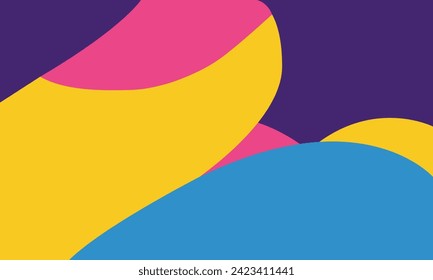 Vibrant abstract background design captures the essence of dynamic and colorful waves - Vector