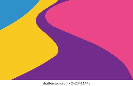 Vibrant abstract background design captures the essence of dynamic and colorful waves - Vector