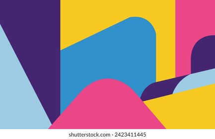 Vibrant abstract background design captures the essence of dynamic and colorful waves - Vector