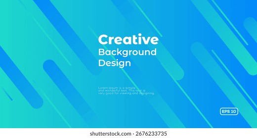 Vibrant abstract background design featuring diagonal lines in shades of blue and teal. Perfect for presentations, websites, and marketing materials. EPS 10.