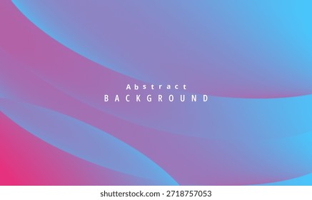 Vibrant abstract background design featuring smooth flowing waves of gradient magenta pink and electric cyan blue providing modern visual texture for digital media