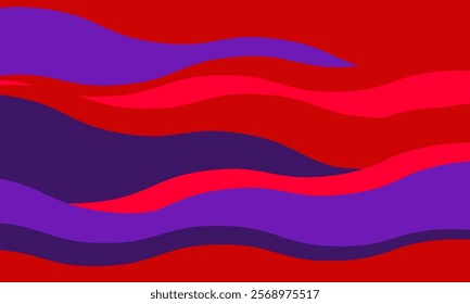 Vibrant abstract background with dynamic, wavy layers in bold red and purple hues. Perfect for website banners, presentations, social media posts, and design projects needing a modern, energetic feel.