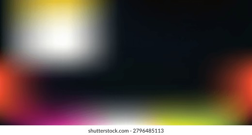 A vibrant abstract background featuring blurred colorful light streaks and bokeh effects, creating a dynamic and energetic atmosphere.