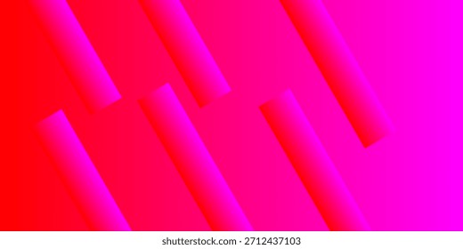A vibrant abstract background featuring bright red and magenta gradients with several blurred pink diagonal shapes swirling together.