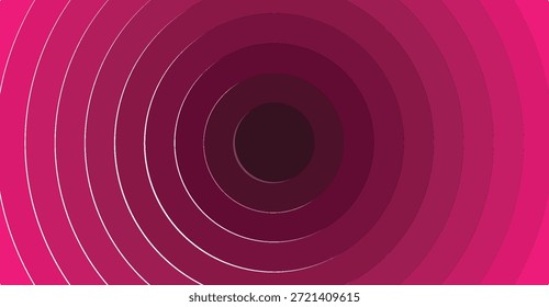 Um fundo abstrato vibrante com círculos concêntricos em tons de rosa e roxo, criando um efeito de gradiente radial suave. Este design moderno oferece um visual dinâmico.