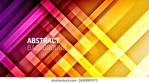 A vibrant abstract background featuring diagonal lines and squares in shades of brown, orange, red, and amber resembling a tartan textile pattern with a colorful and playful twist svg