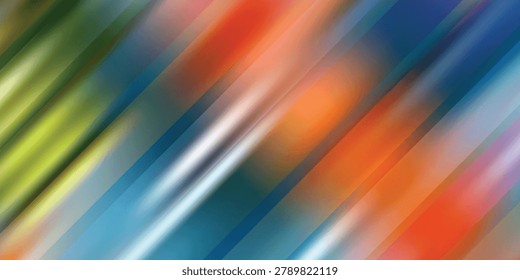 Vibrant abstract background featuring diagonal streaks of colorful light in various shades