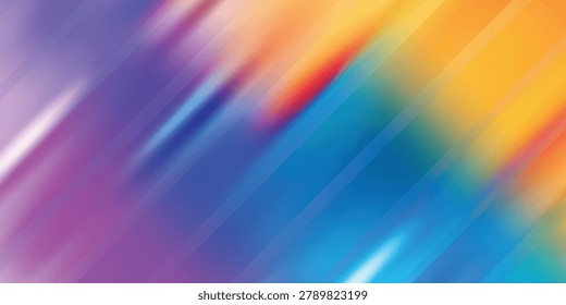 Vibrant abstract background featuring diagonal streaks of colorful light blending smoothly