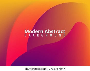 Fondo abstracto vibrante con ondas fluidas de colores degradados cálidos que proporcionan un espacio de diseño dinámico moderno para Elementos de superposición de texto