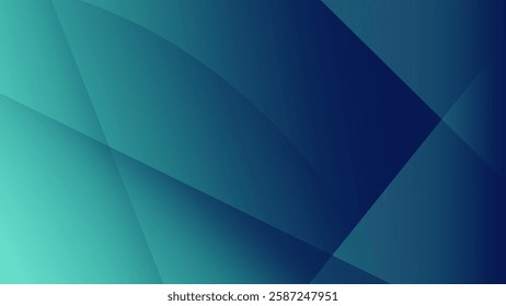 A vibrant abstract background featuring geometric shapes in stunning hues of blue and teal.