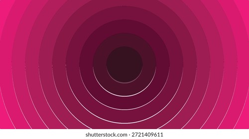 Un fondo abstracto vibrante con numerosos círculos concéntricos en un gradiente de tonos fucsia y magenta, profundizando hacia el centro oscuro. Este diseño moderno crea una ilusión óptica visualmente atractiva.
