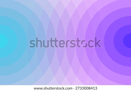 A vibrant abstract background featuring overlapping concentric circles in shades of blue, purple, and pink. The gradient effect creates a sense of depth and movement, perfect for modern design