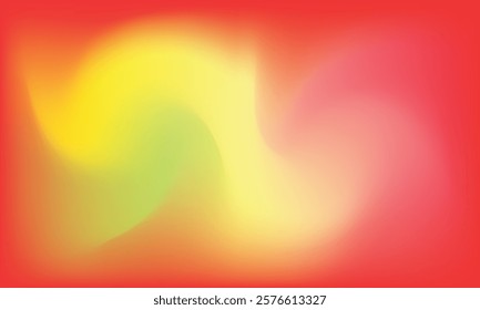 A vibrant abstract background featuring a smooth gradient blend of red, yellow, and green hues, creating a dynamic and colorful composition. Perfect for creative designs or digital art.
