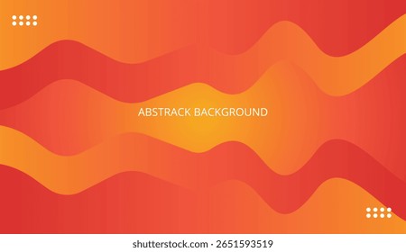 Plano de fundo abstrato vibrante com gradientes suaves e ondulados em tons de vermelho, laranja e amarelo com mínimos detalhes de pontos brancos em cada canto para um toque moderno.