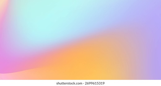 Fundo abstrato vibrante com gradientes vívidos suaves e transições de cores neon.