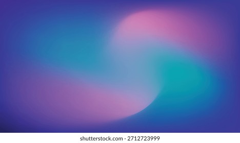 Plano de fundo abstrato vibrante com transições de gradiente suaves de azul escuro profundo e tons magenta suaves.