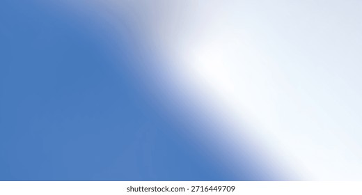 A vibrant abstract background featuring a smooth gradient transition from a deep blue to a bright white, rendered with a pixelated effect.