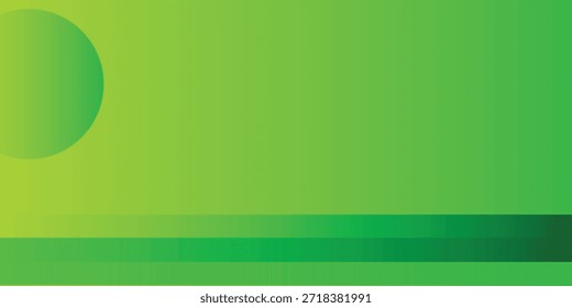 Um fundo abstrato vibrante com um gradiente verde suave, um círculo proeminente e uma linha horizontal distinta, criando uma estética moderna e minimalista.