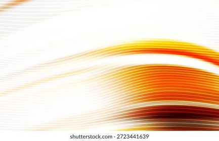 Fondo abstracto vibrante con amplias curvas naranjas y líneas blancas, creando una sensación de movimiento y calidez. Ideal para diseños tecnológicos, creativos y de entretenimiento que buscan energía