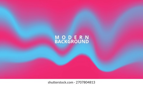 Vibrant abstract background with flowing blue gradient waves on a hot pink backdrop, creating a modern and dynamic visual effect for design projects