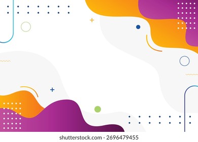 Vibrant abstract background with fluid shapes great for websites, presentations, and marketing materials