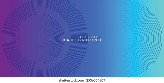 Vibrant abstract background with gradient-colored circle line patterns.