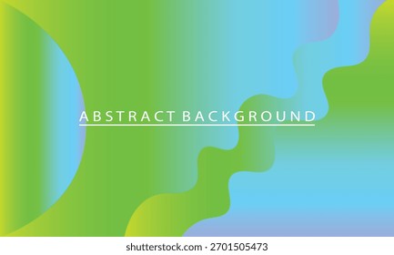 Vibrant Abstract Background with Gradients and Wavy Shapes Design