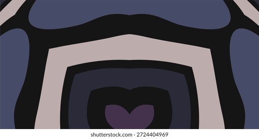 Vibrant abstract background with heart shaped design in shades of purple and gray