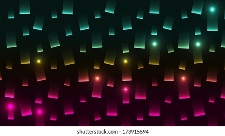 the vibrant abstract background made out of yellow, pink and green elements / the abstract background /  the abstraction