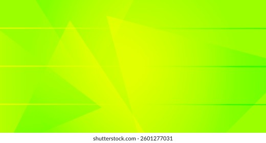 vibrant abstract background with overlapping geometric shapes in shades of yellow and green, featuring subtle gradients and thin horizontal lines.