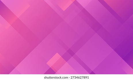 Fondo abstracto vibrante con Formas de rombo magenta y púrpura superpuestas. Diseño elegante moderno con Gradientes suaves y patrones diagonales.