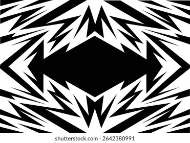 Vibrant abstract background with sharp geometric spikes and energetic zigzag lines