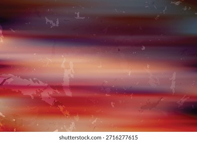 Un fondo abstracto vibrante muestra rayas de color Horizontales con una textura grunge afligida Vector EPS