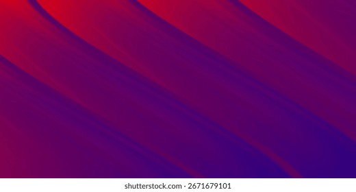 Fundo abstrato vibrante com ondas de gradiente vermelho e roxo fluindo suaves. Design digital moderno, ideal para conceitos criativos, futuristas e tecnológicos.