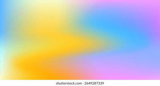 Vibrant abstract background with smooth gradient blending of yellow, blue, pink, and purple tones. Colorful and modern design, perfect for digital art, websites, or creative projects. Modern gradient.