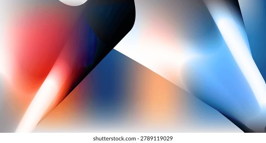 Vibrant abstract background with smooth soft gradient color blend in red, blue, and white tones. Great for creative, modern, and banner designs