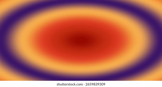 A vibrant abstract background of soft, blurry concentric circles creating a radial gradient from a warm center to a cool outer ring.