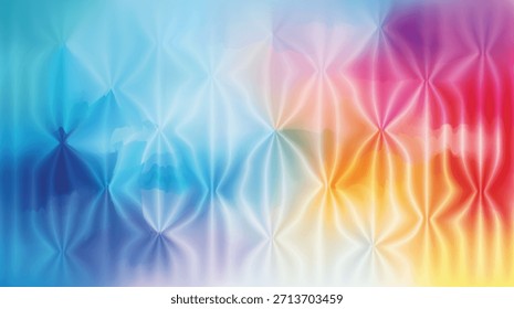 Vibrant abstract background with a textured geometric pattern in a rainbow color gradient