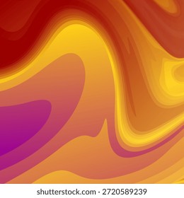 Un fondo abstracto vibrante con cálidas ondas amarillas y naranjas doradas, que muestra un efecto de mármol líquido fluido que se siente enérgico y brillante