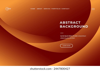 Fondo Abstractas Vibrante Ondulado Estampado De Naranja, Arte De Diseño web Moderno