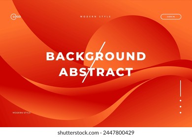 Fondo Abstractas Vibrante Ondulado Estampado De Naranja, Arte De Diseño web Moderno
