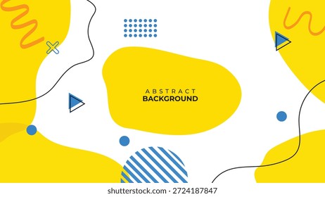 Fundo abstrato vibrante com formas amarelas e destaques azuis para projetos criativos e apresentações com design de apresentação e ilustração vibrante e amarelo e azul
