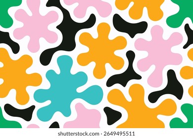 Vibrant Abstract Blob Pattern for Design Inspiration