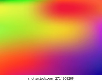 Vibrant abstract blur background with a smooth gradient of bright, vivid colors creating a dynamic and modern backdrop for various design projects and digital presentations, 