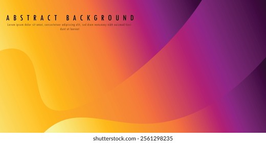 Vibrant Abstract Blurred Background, blurred gradient background in bright colors. Background can use as a wallpaper, web, poster, banner, flyer, Colorful smooth illustration