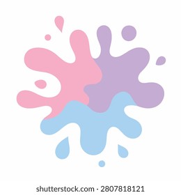 Vibrant abstract brain shape with flowing colorful thought bubbles in gradient hues